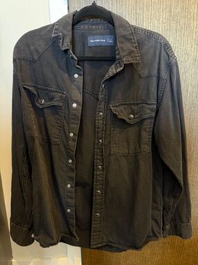 Men’s Abercrombie & Fitch Western Denim Button-Up Shirt